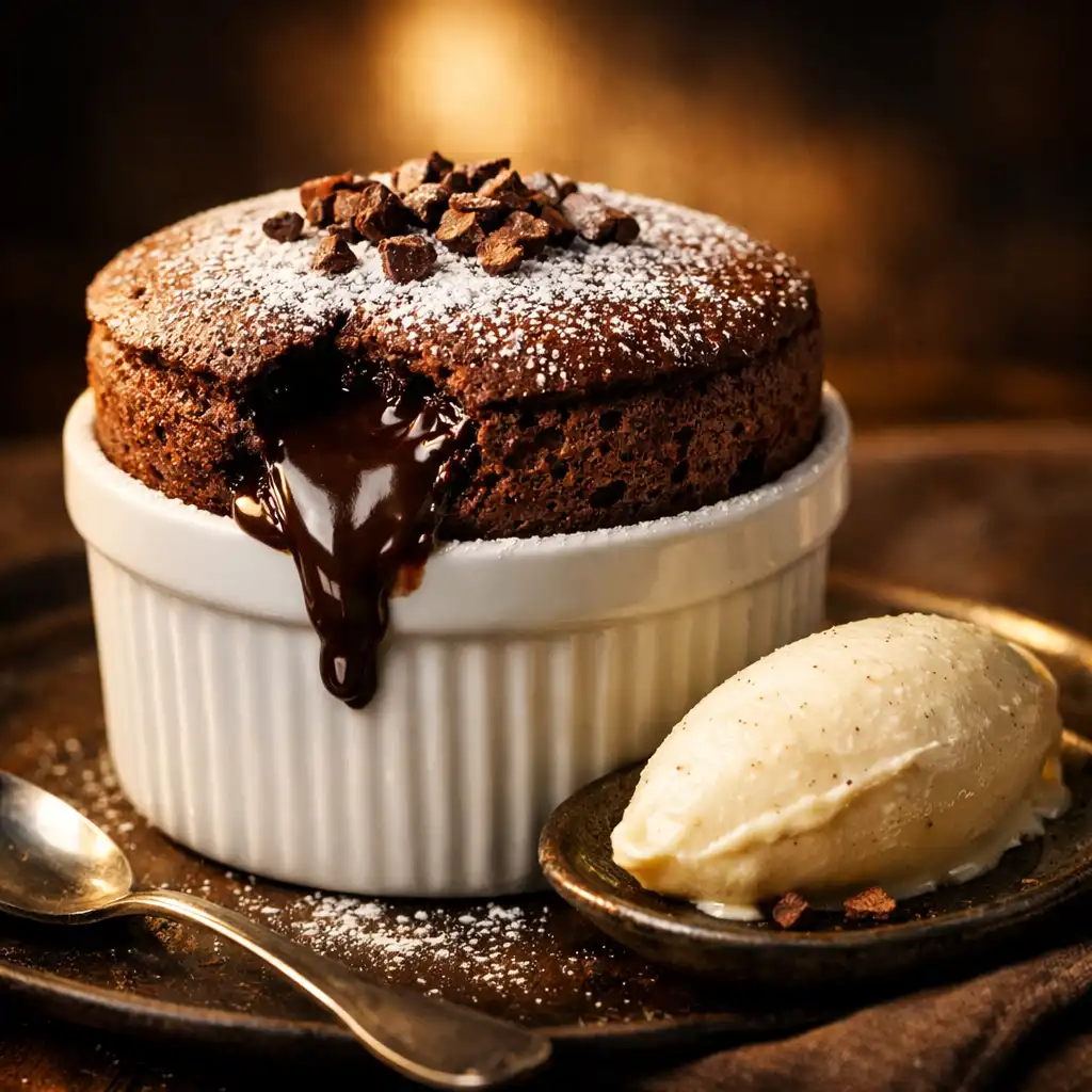 Soufflé au chocolat grand cru